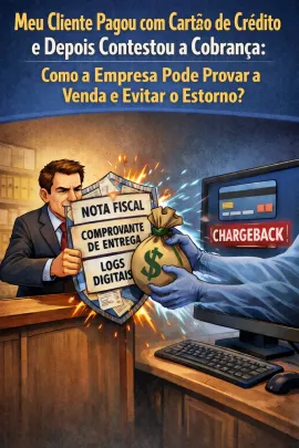 Imagem da notícia Meu Cliente Pagou com Cartão de Crédito e Depois Contestou a Cobrança: Como a Empresa Prova a Venda e Evita Estorno?